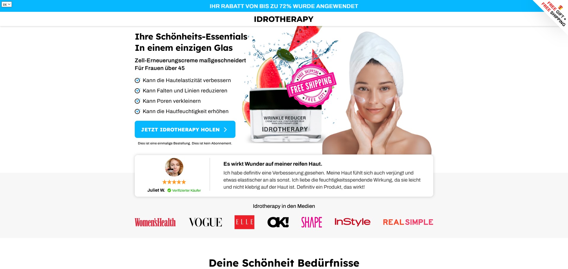Idrotherapy Anti-Aging Cream